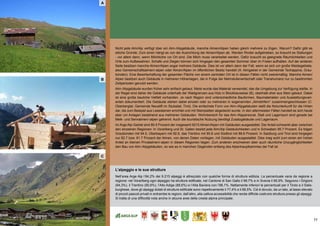 77
(A) die bevölkerungsentwicklung
Nicht jede Alm/Alp verfügt über ein Alm-/Alpgebäude, manche Almen/Alpen haben gleich mehrere zu Eigen. Warum? Dafür gibt es
etliche Gründe: Zum einen hängt es von der Ausrichtung der Almen/Alpen ab. Werden Rinder aufgetrieben, so braucht es Stallungen
- vor allem dann, wenn Milchkühe vor Ort sind. Die Milch muss verarbeitet werden. Dafür braucht es geeignete Räumlichkeiten und
Orte zum Aufbewahren. Schafe und Ziegen können sich hingegen den gesamten Sommer über im Freien aufhalten. Auf der anderen
Seite besitzen manche Almen/Alpen sogar mehrere Gebäude. Dies ist vor allem dann der Fall, wenn es sich um große Weidegebiete,
also Gemeinschaftsalmen/-alpen oder Almen/Alpen im öffentlichen Besitz handelt (A: Almgebiet in der Gemeinde Tschappina, Grau-
bünden). Eine Bewirtschaftung der gesamten Fläche von einem zentralen Ort ist in diesen Fällen nicht zweckmäßig. Manche Almen/
Alpen besitzen auch Gebäude in mehreren Höhenlagen, die in Folge der Mehrstufenwirtschaft oder Transhumanz nur zu bestimmten
Zeitperioden genutzt werden.
Alm-/Alpgebäude wurden früher sehr einfach gebaut. Meist wurde das Material verwendet, das die Umgebung zur Verfügung stellte. In
der Regel sind daher die Gebäude unterhalb der Waldgrenzen aus Holz in Blockbauweise (B), oberhalb eher aus Stein gebaut. Dabei
ist eine große bauliche Vielfalt vorhanden. Je nach Region sind unterschiedliche Bauformen, Baumaterialien und Ausstattungsvari-
anten dokumentiert. Die Gebäude stehen dabei einzeln oder zu mehreren in sogenannten „Almdörfern“ zusammengeschlossen (C:
Oberbergtal, Gemeinde Neustift im Stubaital, Tirol). Die einfachste Form von Alm-/Alpgebäuden stellt die Notunterkunft für die Hirten
dar, die zum Beispiel aus Lesesteinen errichtet und mit Steinplatten abgedeckt wurde. In den allermeisten Fällen handelt es sich heute
aber um Anlagen bestehend aus mehreren Gebäuden. Wohnbereich für das Alm-/Alppersonal, Stall und Lagerraum sind gerade bei
Melk- und Sennalmen/-alpen getrennt. Auch die touristische Nutzung benötigt Zusatzgebäude und Lagerraum.
Im Arge Alp-Gebiet sind 89.5 Prozent der insgesamt 9215 Almen/Alpen mit Gebäuden ausgestattet. Der Anteil schwankt aber zwischen
den einzelnen Regionen: In Vorarlberg und St. Gallen besitzt jede Alm/Alp Gebäulichkeiten und in Schwaben 95.7 Prozent. Es folgen
Graubünden mit 94.5, Oberbayern mit 92.9, das Trentino mit 90.6 und Südtirol mit 88.6 Prozent. In Salzburg und Tirol sind hingegen
nur 82.7 bzw. 81.7 Prozent der Almen, von denen Daten vorliegen, mit Gebäuden ausgestattet. Dies mag wohl zum einen am hohen
Anteil an kleinen Privatalmen/-alpen in diesen Regionen liegen. Zum anderen erschweren aber auch räumliche Unzugänglichkeiten
den Bau von Alm-/Alpgebäuden, so wie es in manchen Gegenden entlang des Alpenhauptkammes der Fall ist.
L’alpeggio e le sue strutture
Nell’area Arge Alp l’84,2% dei 9.215 alpeggi è attrezzato con qualche forma di struttura edilizia. La percentuale varia da regione a
regione: nel Vorarlberg ogni alpeggio ha strutture edificate, nel Cantone di San Gallo il 99,7% e in Svevia il 95,9%. Seguono i Grigioni
(94,3%), il Trentino (90,6%), l’Alto Adige (88,6%) e l‘Alta Baviera con l’88,1%. Nettamente inferiori le percentuali per il Tirolo e il Salis-
burghese, dove gli alpeggi dotati di strutture edificate sono rispettivamente il 77,4% e il 68,5%. Ciò è dovuto, da un lato, al tasso elevato
di piccoli pascoli privati in entrambe le regioni, dall’altro, alla cattiva accessibilità che rende difficile costruire strutture presso gli alpeggi.
Si tratta di una difficoltà nota anche in alcune aree della cresta alpina principale.
A
B
C
 