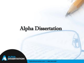 Alpha Dissertation
 