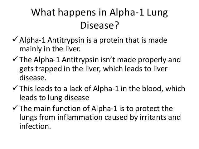 Alpha 1 antitrypsin deficiency