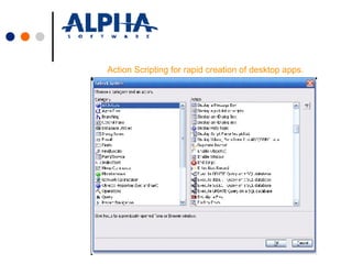 Alpha Five Version 8 - Rapid tool to build Web & Desktop DB ...