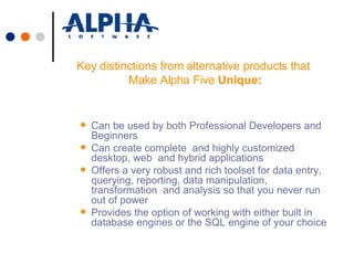 Alpha Five Version 8 - Rapid tool to build Web & Desktop DB ...