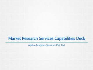 Alpha Analytics Market Research Profile | PDF