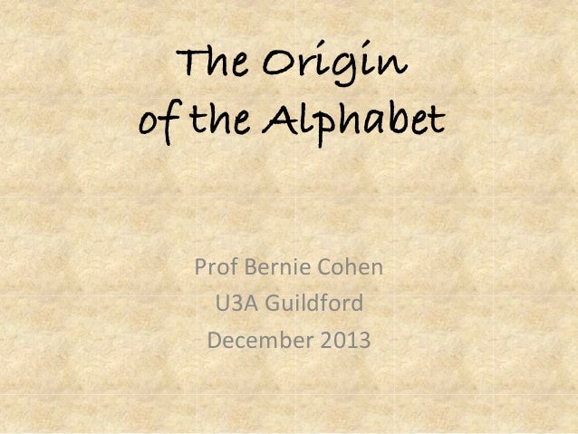 the origin of the