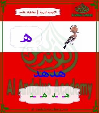 Al-AndalusAcademy.com
‫ه‬
ٌ‫د‬ُ‫ه‬ْ‫د‬ُ‫ه‬
‫ـد‬ ‫هـ‬ ‫ـد‬ ‫هـ‬
Arabic Alphabet | ‫العربية‬ ‫األبجدية‬
Arabic Alphabet | ‫العربية‬ ‫األبجدية‬
 