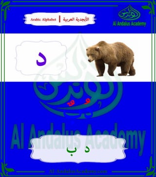 Al-AndalusAcademy.com
‫د‬
ٌ
‫ب‬ُ‫د‬
‫ب‬ ‫د‬
Arabic Alphabet | ‫العربية‬ ‫األبجدية‬
Arabic Alphabet | ‫العربية‬ ‫األبجدية‬
 