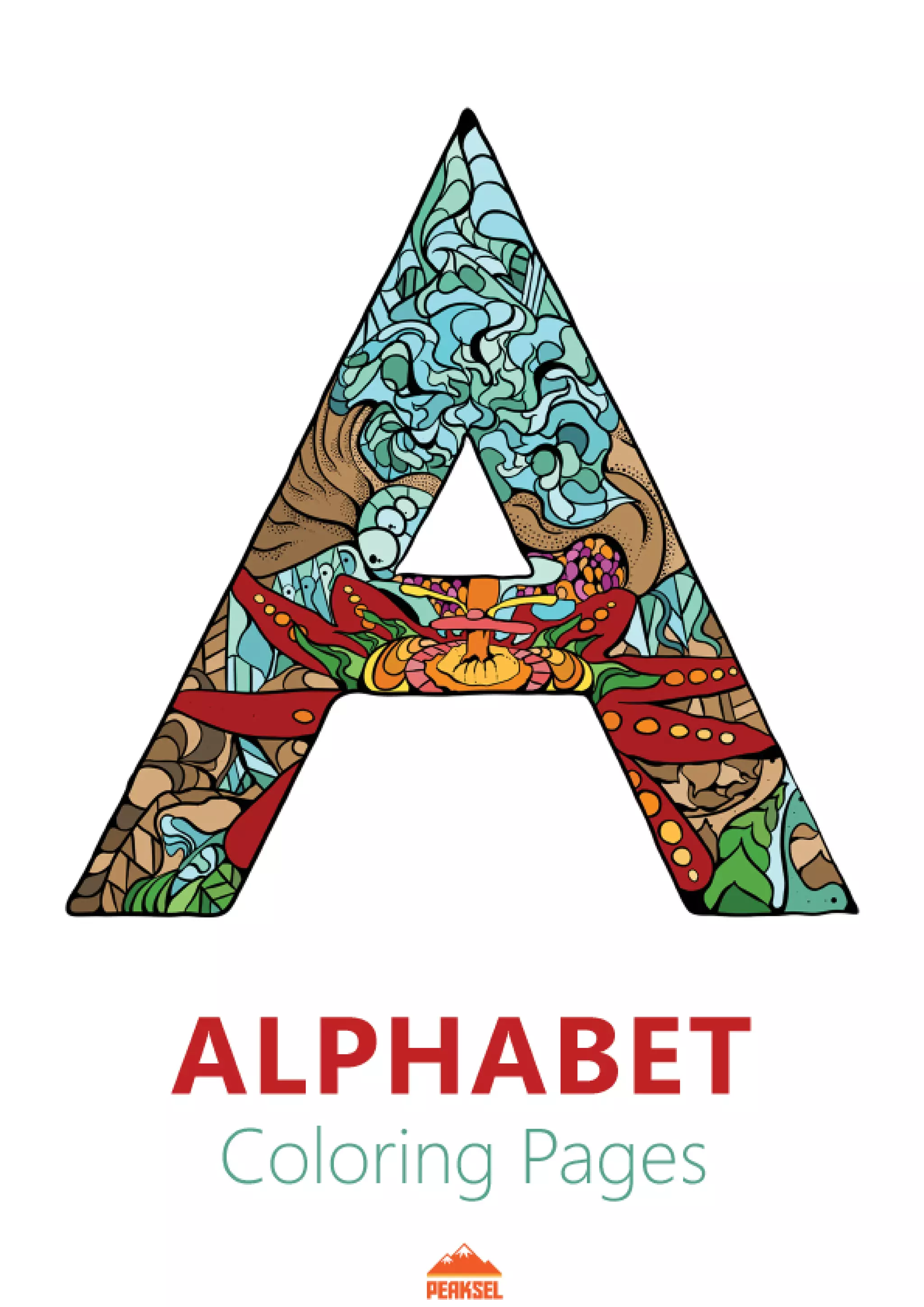 Alphabet Coloring Pages: Printable Coloring Pages, Free Coloring Book