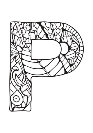 Alphabet Coloring Pages: Printable Coloring Pages, Free Coloring Book ...