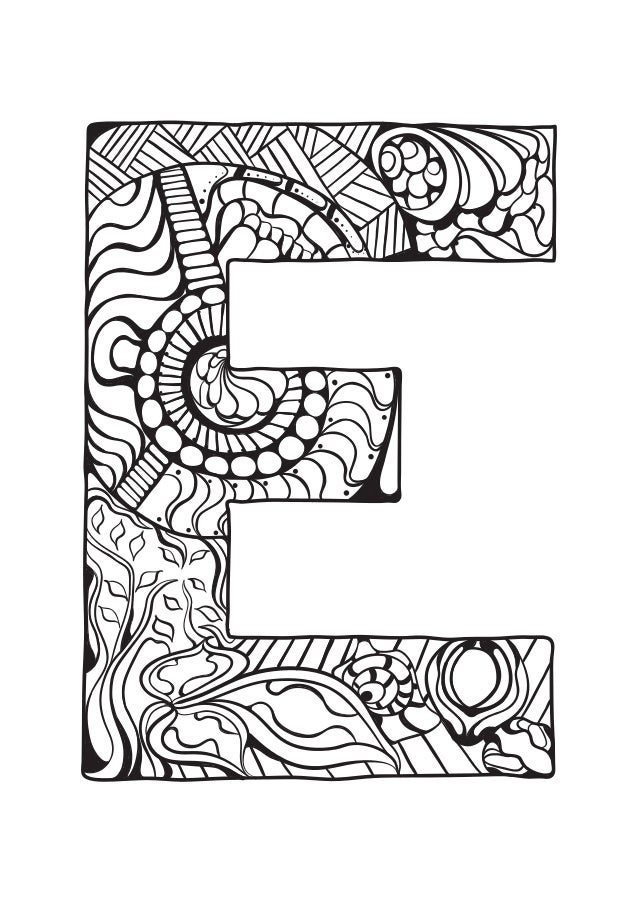 Alphabet Coloring Pages: Printable Coloring Pages, Free Coloring Book…