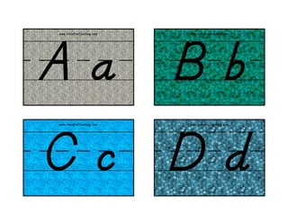 Alphabet flash-cards-dnealian-color