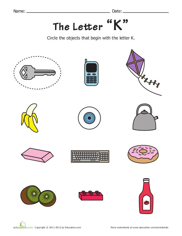alphabet phonics k