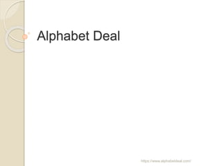 Alphabet Deal
https://www.alphabetdeal.com/
 