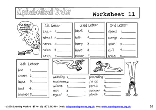 Alphabetical Order Book