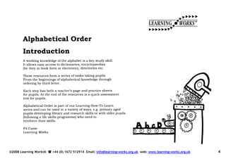 Alphabetical Order Book