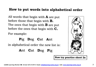 Alphabetical Order Book