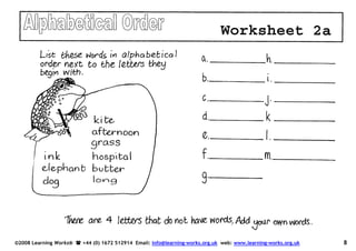 Alphabetical Order Book
