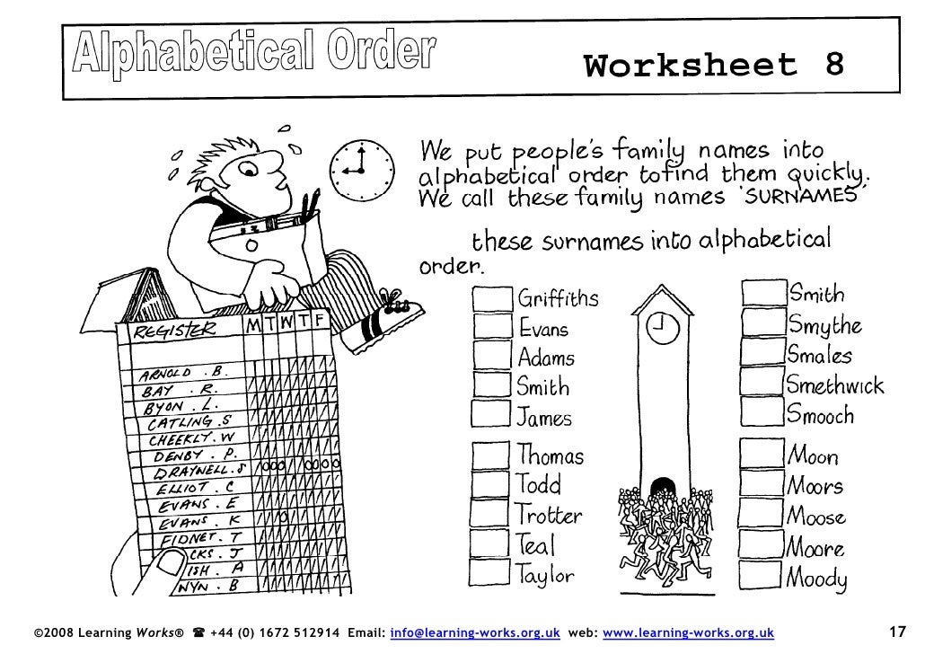 Alphabetical Order Book