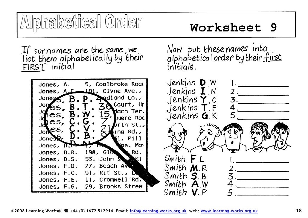 Alphabetical Order Book