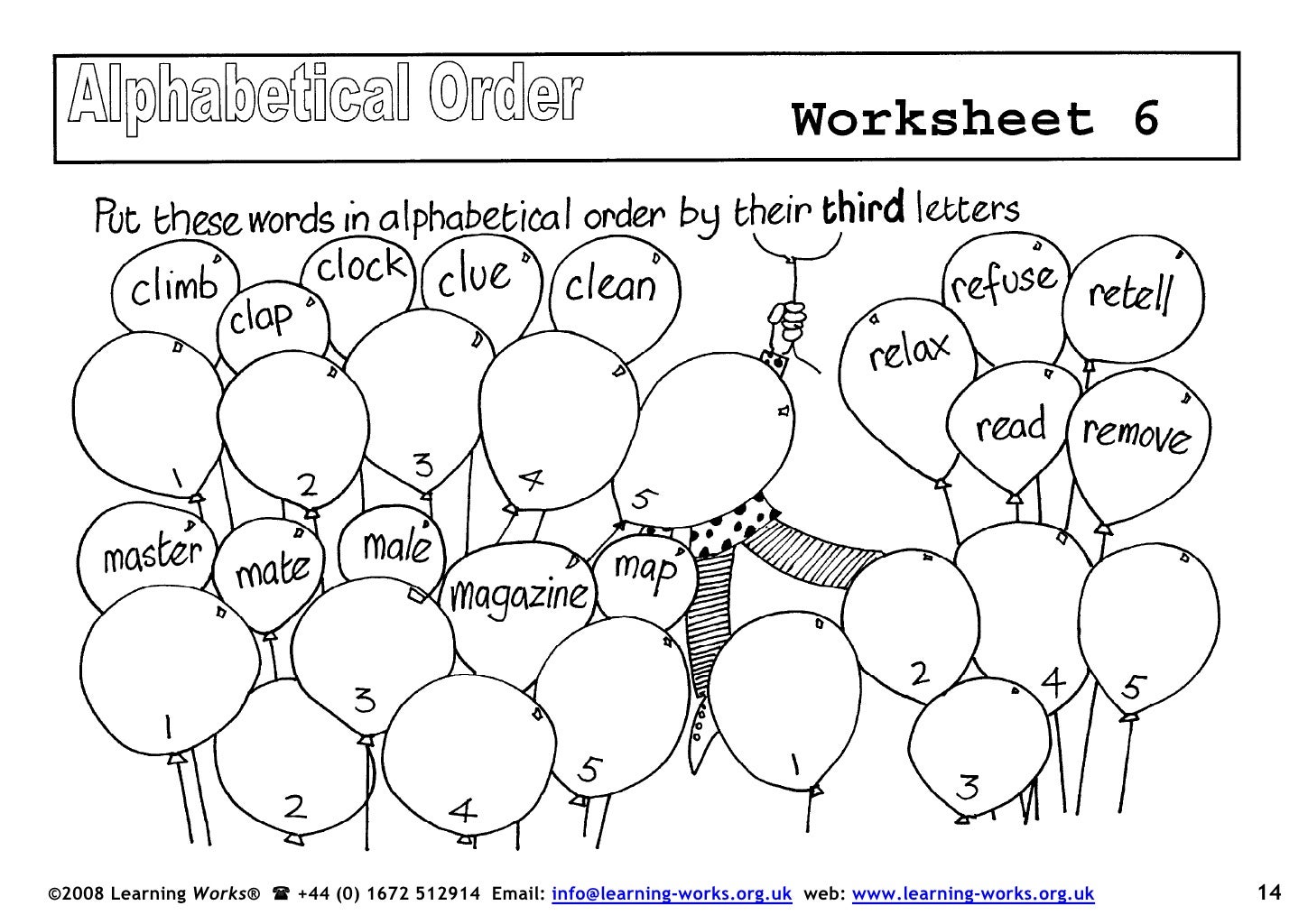 Alphabetical Order Book