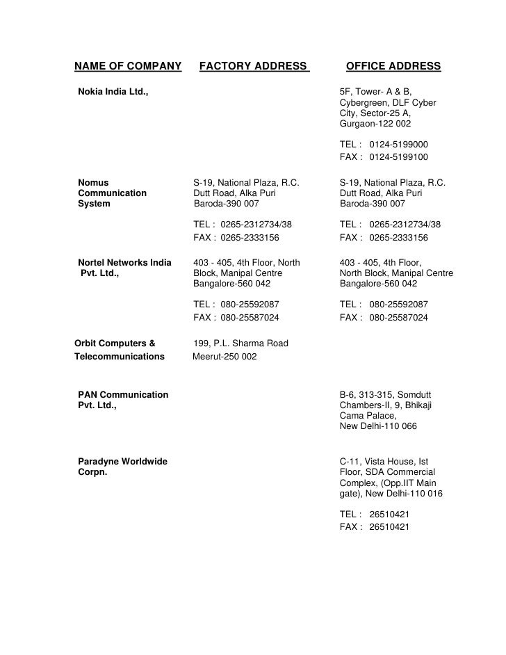 List Of Companies In Manipal Center Bangalore