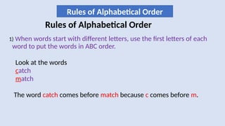 Alphabetical order for GRADE 1 and 2.pptx