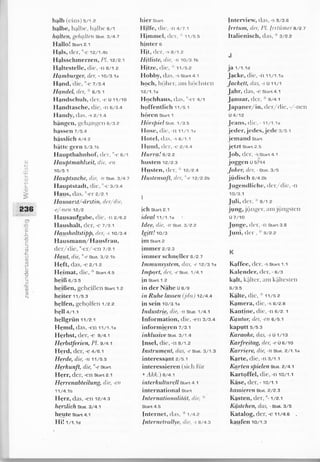 Alphabetische wörterliste
