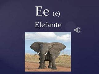 Ee (e)
Elefante
 