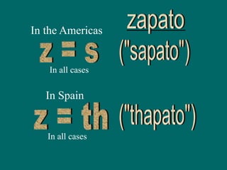 In the Americas
In Spain
In all cases
In all cases
 