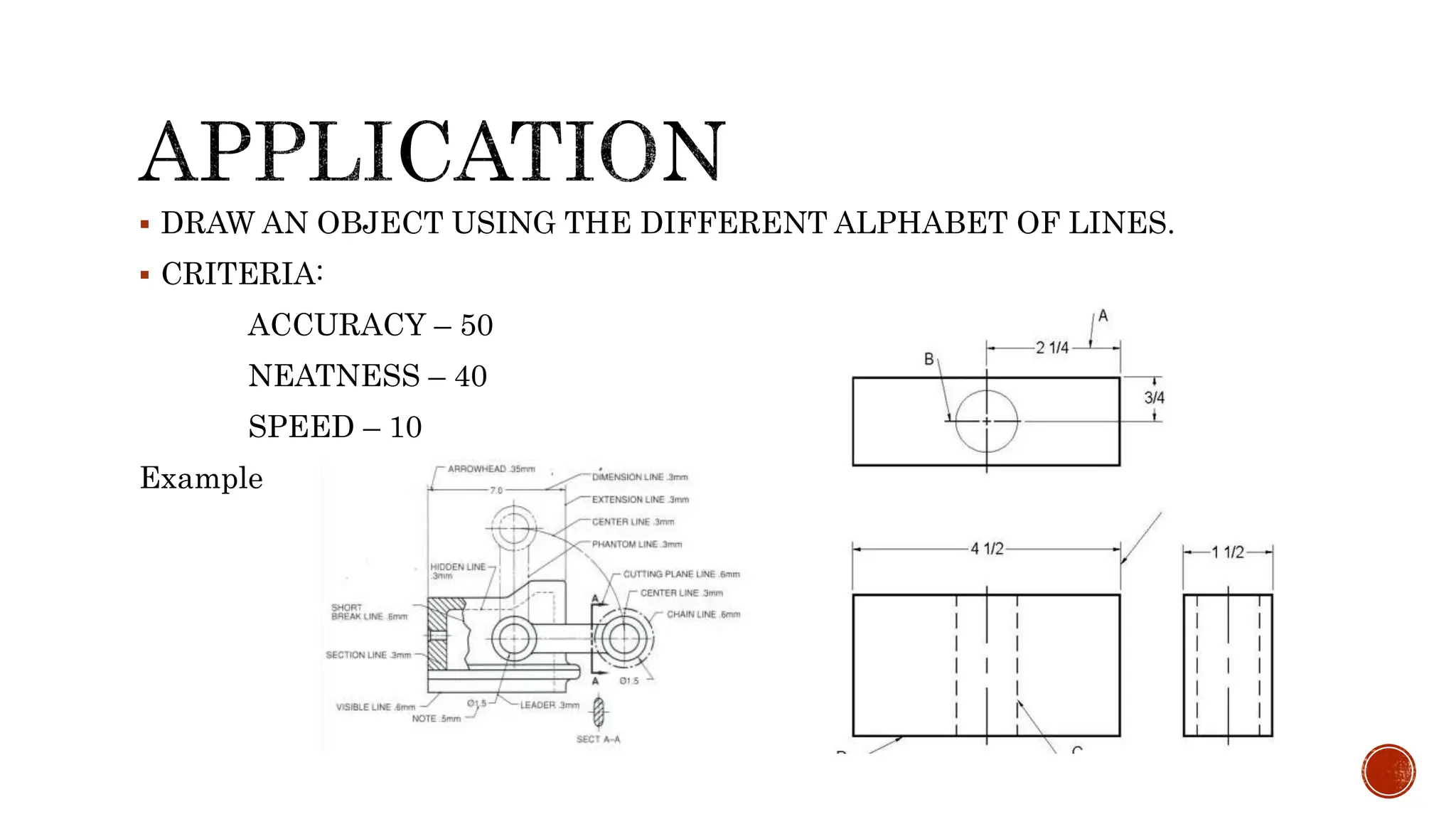 ALPHABET OF LINES, Types of alphabet of lines and its construction | PPTX