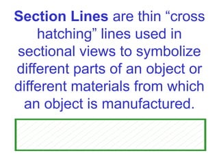 ALPHABET OF LINES used in technical drawing | PPTX