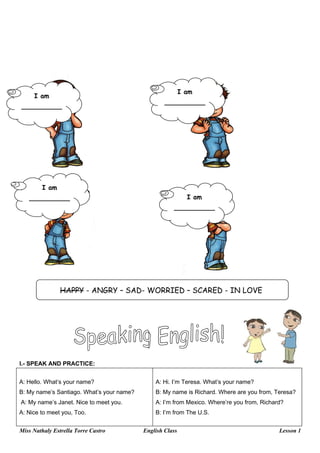 English lesson for begginers learners