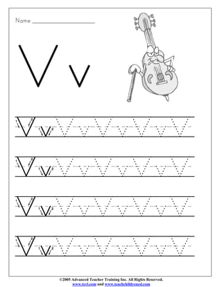 Alphabet writing 1 | PDF