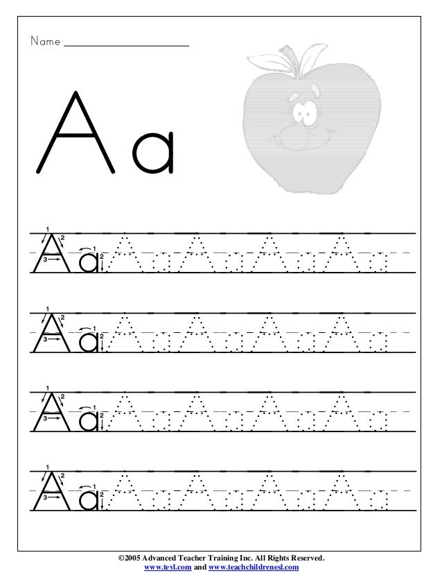 Alphabet writing 1