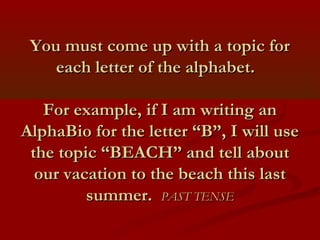 Alpha Biography | PPT