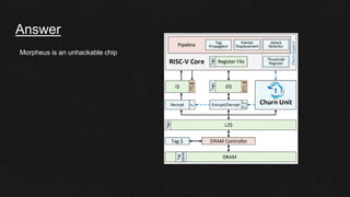 Answer
Morpheus is an unhackable chip
 