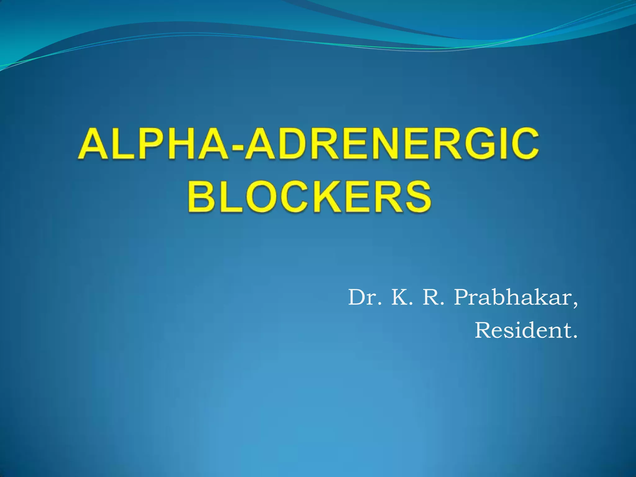 Dr. K. R. Prabhakar,
Resident.

 