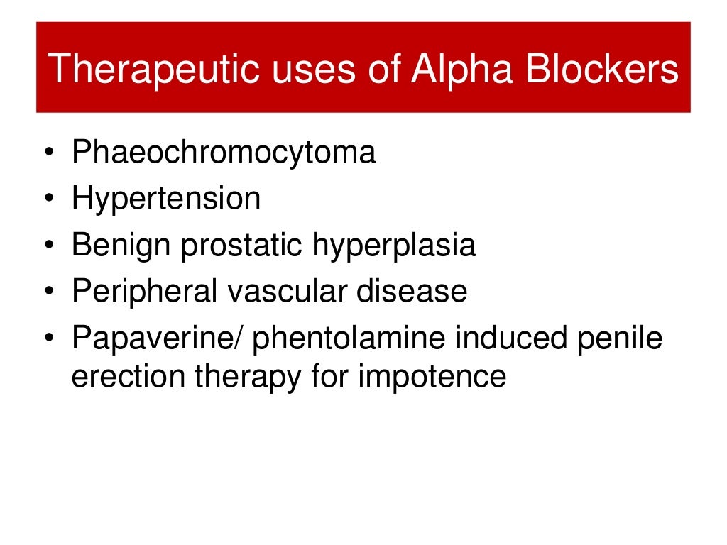 Alpha blockers