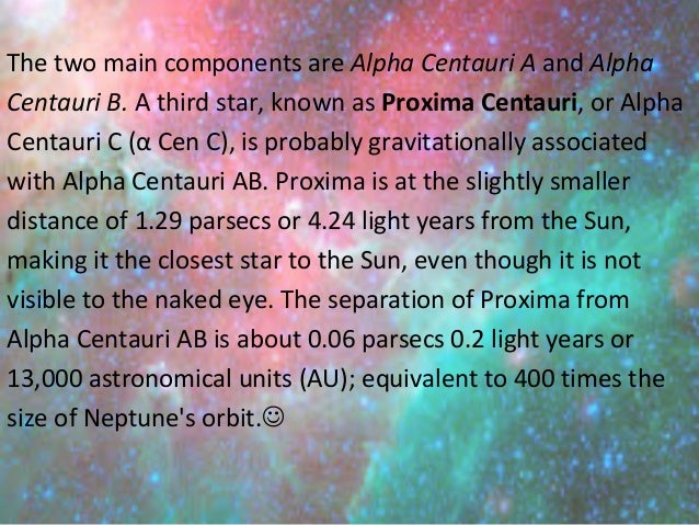 Alpha centauri
