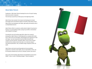 Alpha Telecom profile | PDF