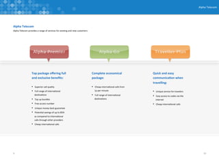 Alpha Telecom profile | PDF
