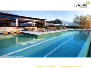Perspectiva ilustrada da Piscina com borda infinita
Perspectiva ilustrada piscina raia
Vendas: (21) 3149-7000 http://imoveismaisrio.com.br
 
