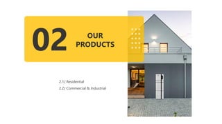 02 OUR
PRODUCTS
2.1/ Residential
2.2/ Commercial & Industrial
 