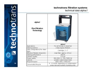 Filter Techimp Pdf Dampening Solution Fine Filtration System | PDF