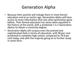 Alpha generatin | PPTX