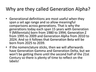 Alpha generatin | PPTX