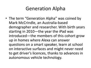 Alpha generatin | PPTX