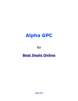 Alpha GPC

        by

Best Deals Online




      Alpha GPC
 