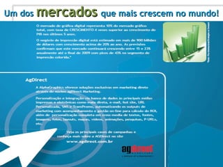 Um dos  mercados   que mais crescem no mundo! 