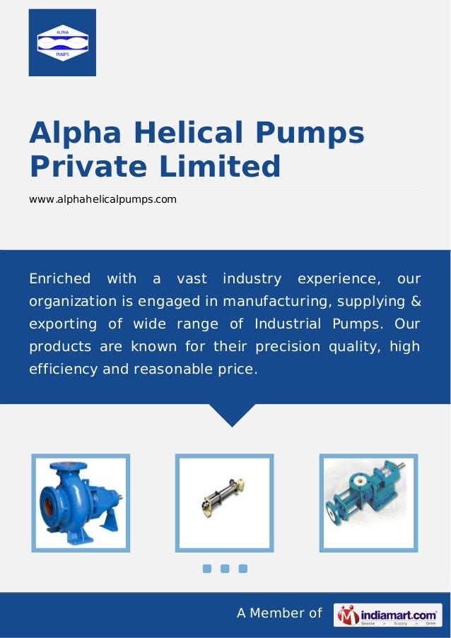 Alpha Helical Pumps Private Limited, Coimbatore,