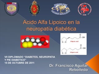 VII DIPLOMADO “DIABETES, NEUROPATIA
Y PIE DIABETICO”
15 DE OCTUBRE DE 2011
 