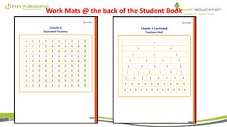 Work Mats @ the back of the Student Book
 